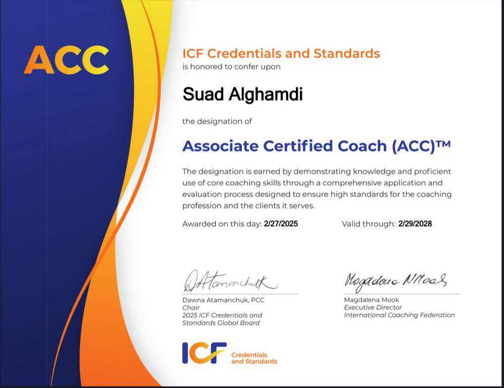 Certified coach